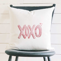 XOXO - Valentine's Day Square Canvas Pillow