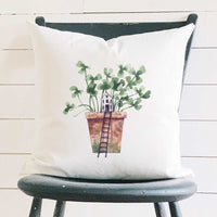 Clover Fairy House - Square Canvas Pillow