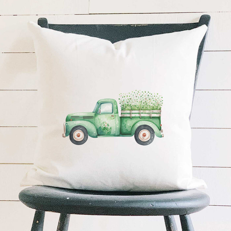 Irish Farm Truck - Square Canvas Pillow