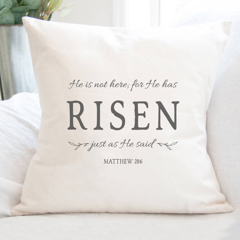 He Has Risen - Square Canvas Pillow