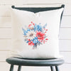 Patriotic Daisy Bouquet - Square Canvas Pillow