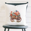Vintage Carriage Planter - Square Canvas Pillow