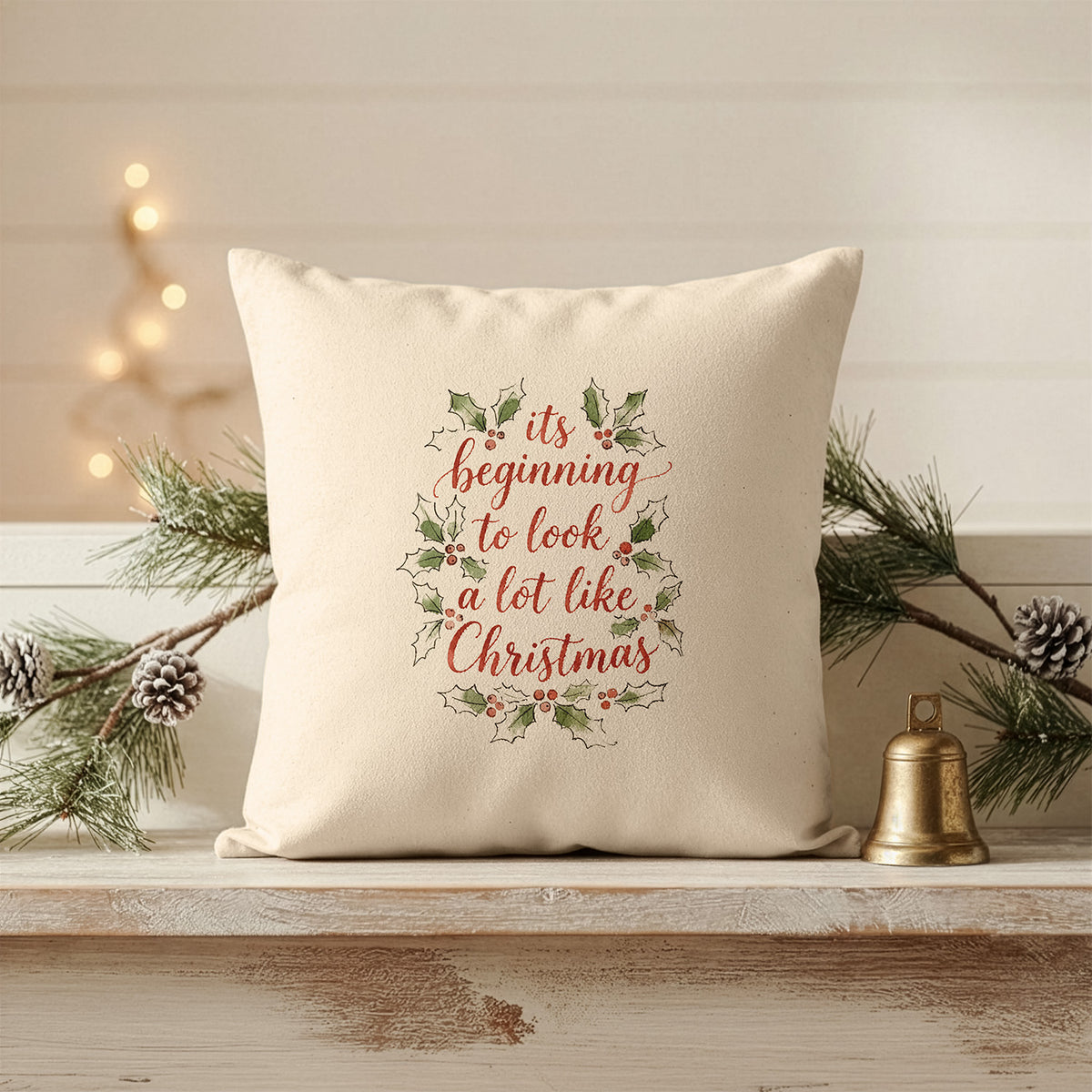 Look a lot like Christmas - Square Canvas Pillow