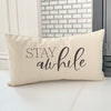 Stay Awhile - Rectangular Canvas Pillow