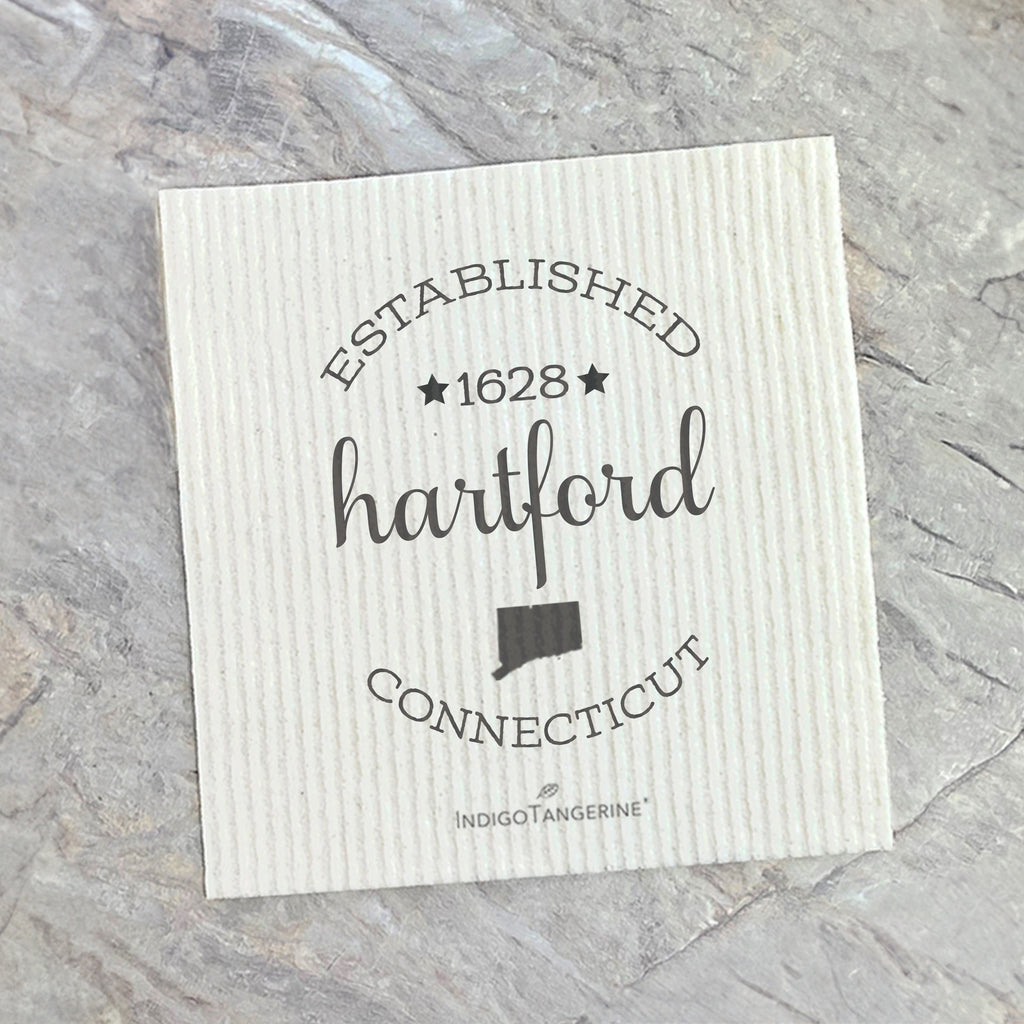 Circle Est, City, State - Custom Swedish Dish Cloth