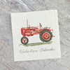 Watercolor Tractor - Custom Swedish Dish Cloth