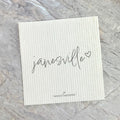 Cursive Heart - Custom Swedish Dish Cloth