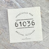 Established Zip/City - Custom Swedish Dish Cloth