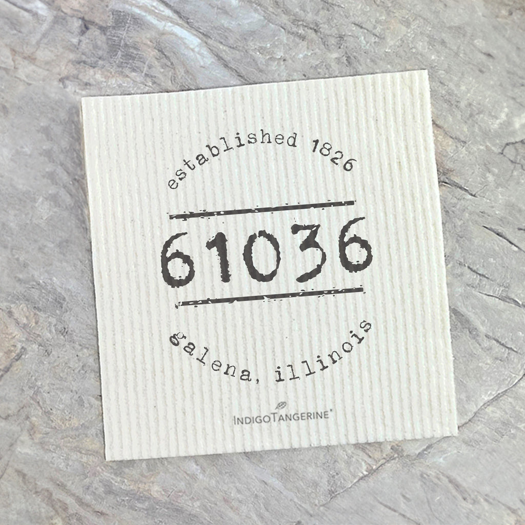 Established Zip/City - Custom Swedish Dish Cloth