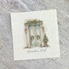 Lamp Post Welcome - Custom Swedish Dish Cloth