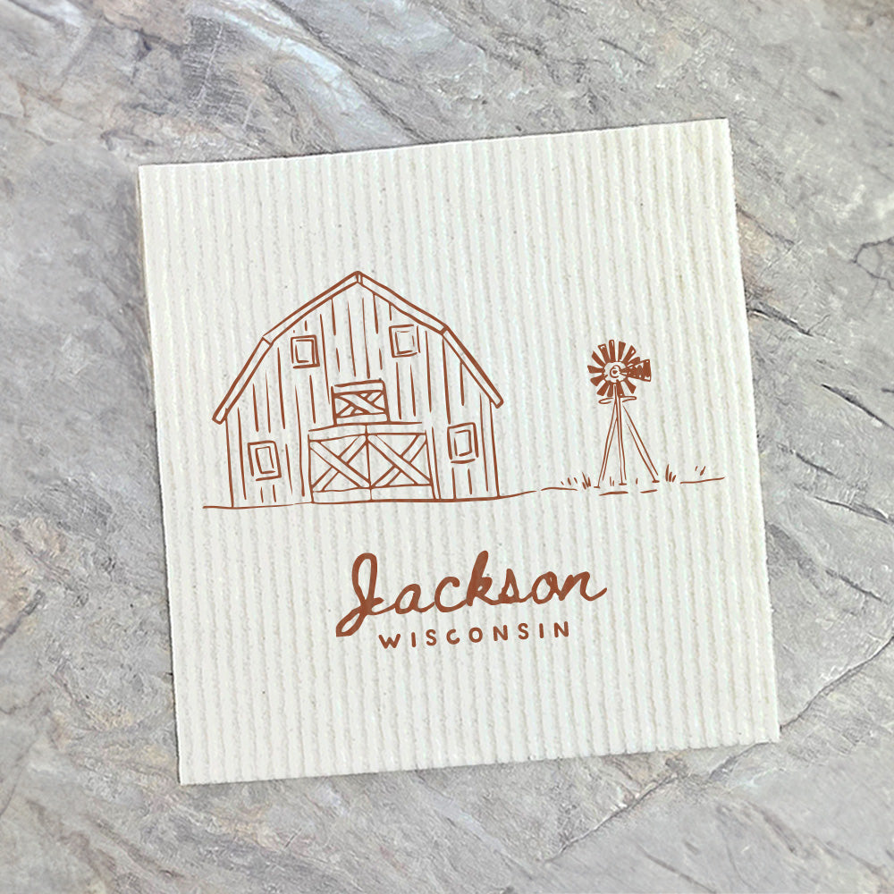 Simple Barn - Custom Swedish Dish Cloth