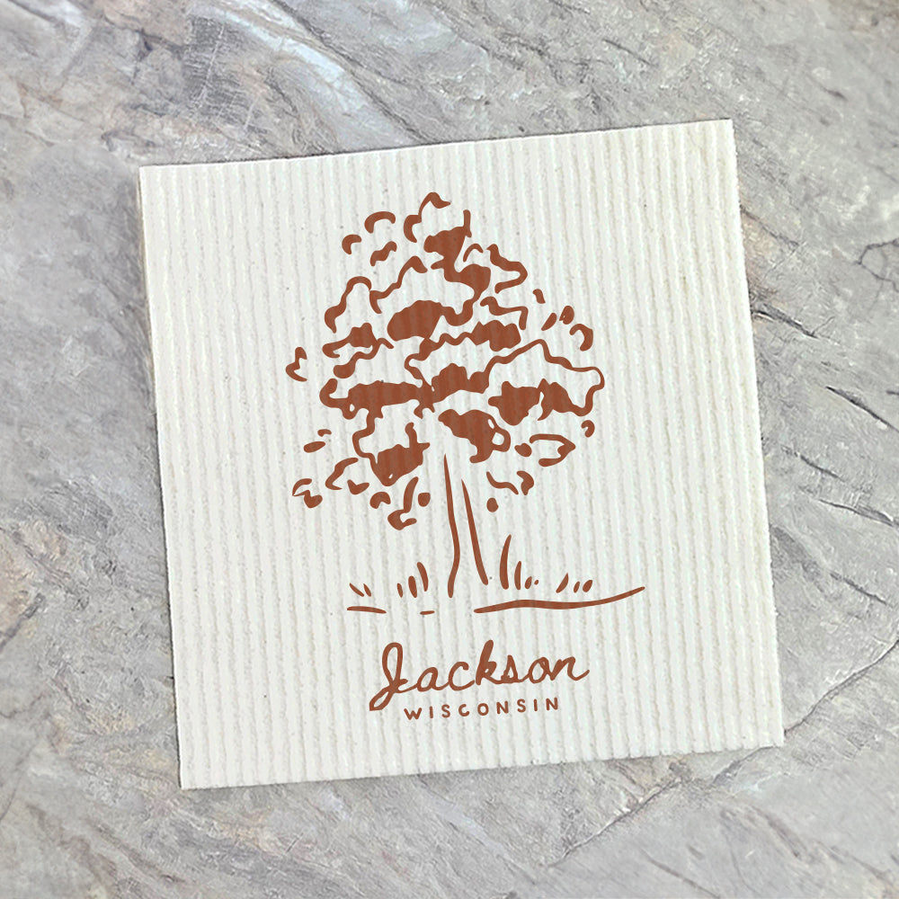 Simple Tree - Custom Swedish Dish Cloth