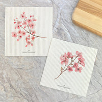 Cherry Blossom Branch - 2pk Swedish Dish Cloth