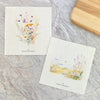 Watercolor Meadow Flowers and Field 2pk - Swedish Dish Cloth