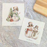 Snowmen 2pk - Swedish Dish Cloth