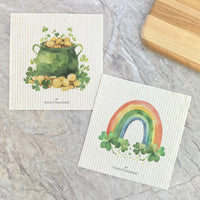 Lucky Rainbow - St. Patrick's Day 2pk Swedish Dish Cloth