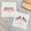 America Land of the Free, Flags 2 pk - Swedish Dish Cloth