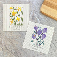 Crocus, Daffodil (Garden Edition) 2pk - Swedish Dish Cloth