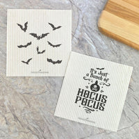 Bats, Hocus Pocus 2pk - Swedish Dish Cloth