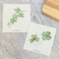 Clover Pair, Ivy  - 2pk Swedish Dish Cloth