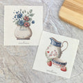 Farmhouse Pitcher, Flowers  - 2pk Swedish Dish Cloth