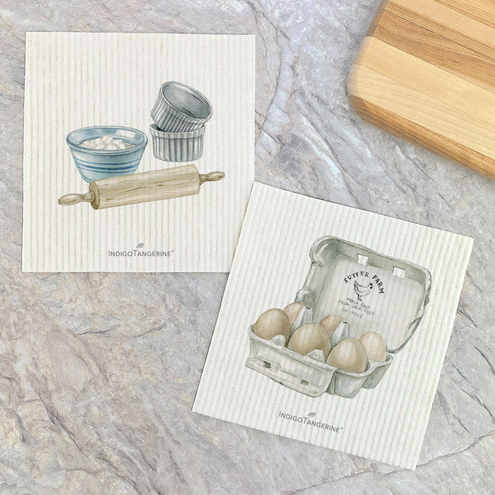 Baking Tools, Fresh Eggs - 2pk Swedish Dish Cloth