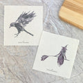 Black Raven, Witch Silhouette - 2pk Swedish Dish Cloth