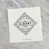Vintage Flourish w/ City, State - Custom Swedish Dish Cloth