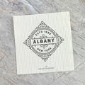 Vintage Flourish w/ City, State - Custom Swedish Dish Cloth