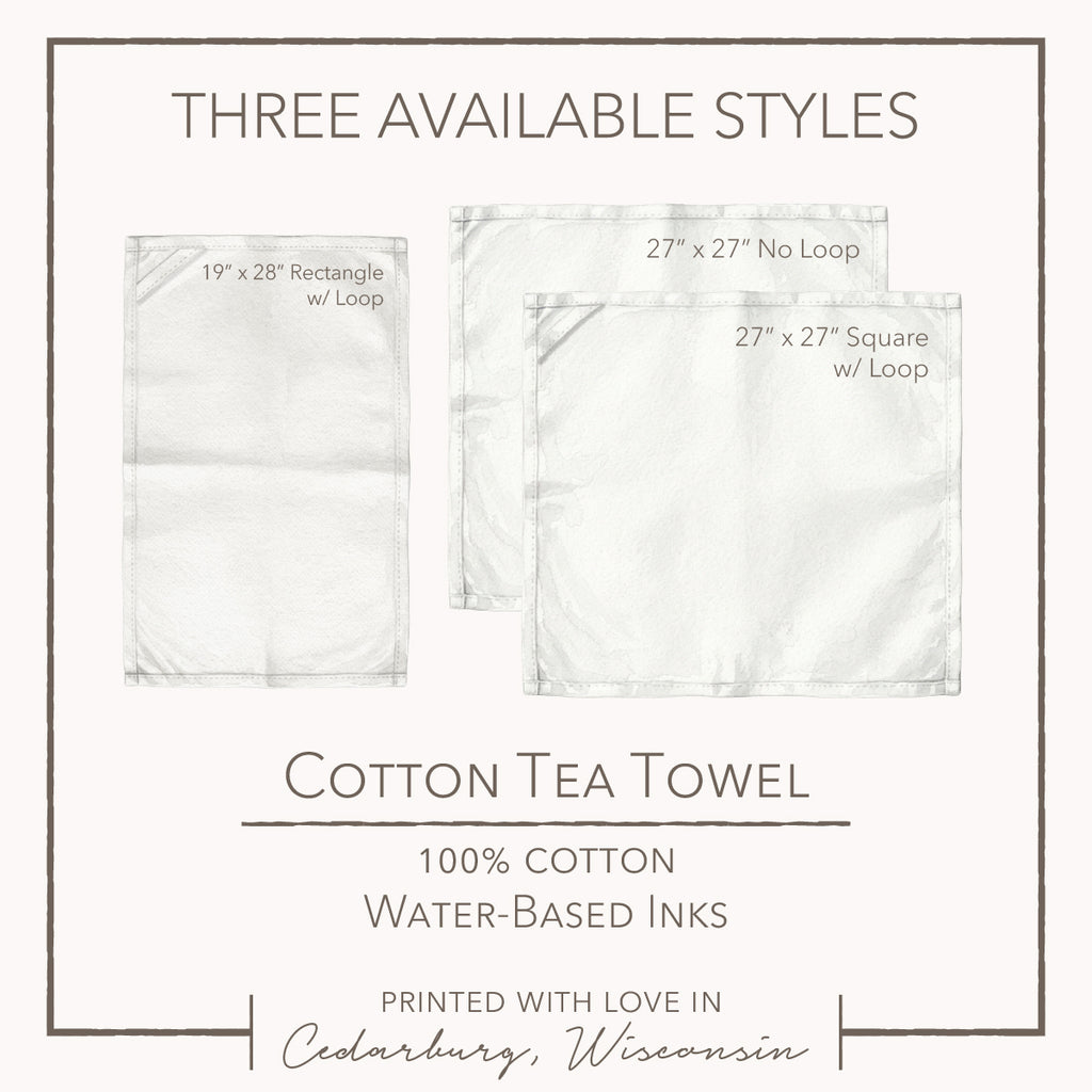 Reindeer Feed Logomark - Cotton Tea Towel