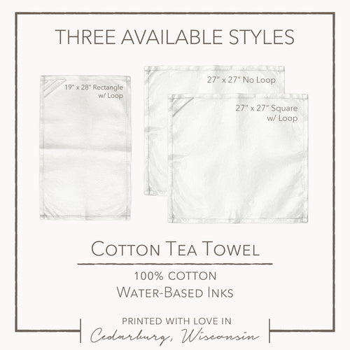 Reindeer Feed Logomark - Cotton Tea Towel