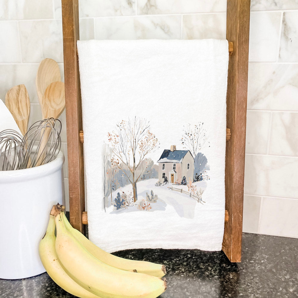 Winter Homestead - Customizable Cotton Tea Towel