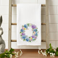 Easter Hydrangea Wreath - Cotton Tea Towel