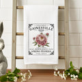 Spring Peonies Seed Packet - Custom Cotton Tea Towel