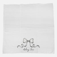 Hand Drawn Bow - Custom Cotton Tea Towel