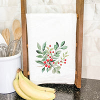 Young Holly - Customizable Christmas Cotton Tea Towel