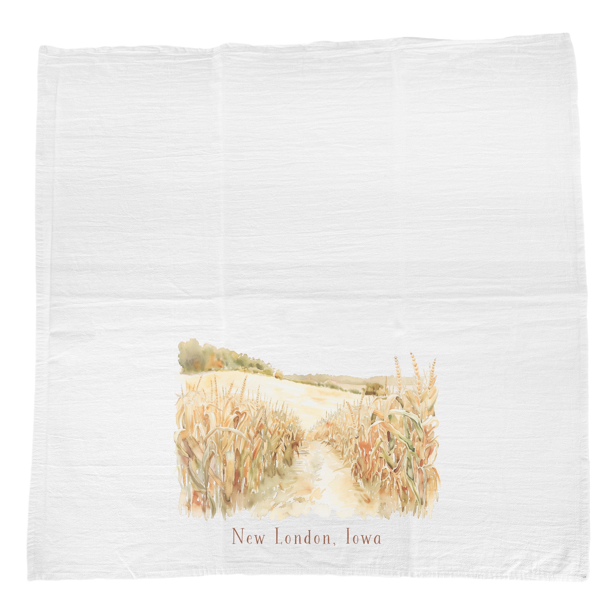 Fall Cornfield - Custom Cotton Tea Towel