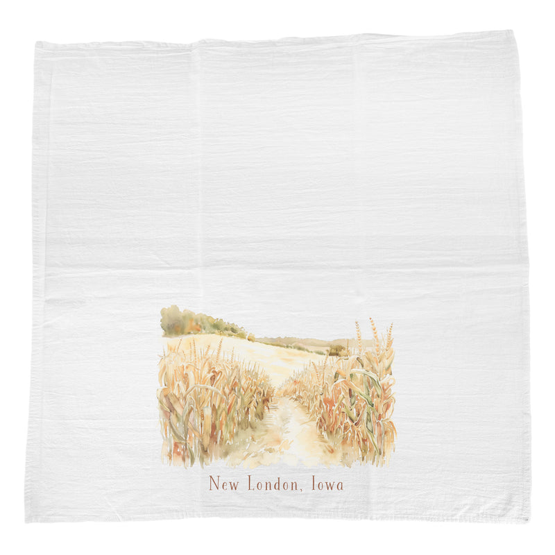 Fall Cornfield - Custom Cotton Tea Towel