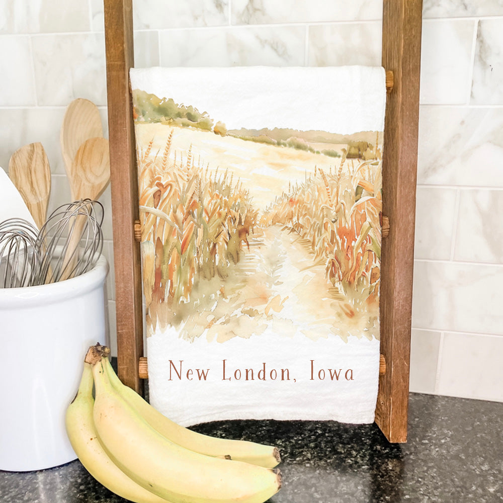 Fall Cornfield - Custom Cotton Tea Towel