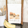 Fall Field Barn - Custom Cotton Tea Towel