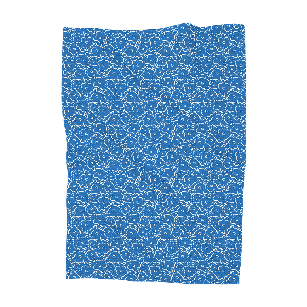 Simple Hand Drawn Flowers - Waffle Weave Towel