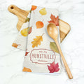 Autumn Leaves Watercolor - Custom Waffle Weave Towel