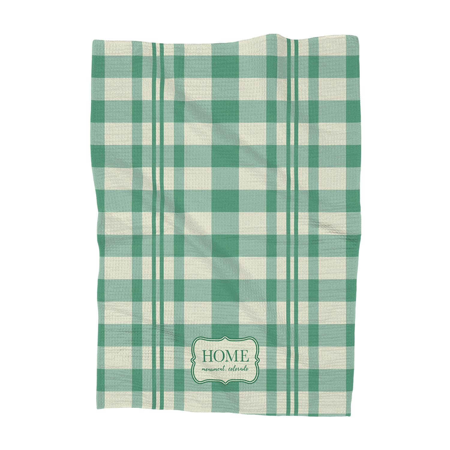 Home Plaid - Custom Waffle Weave Towel