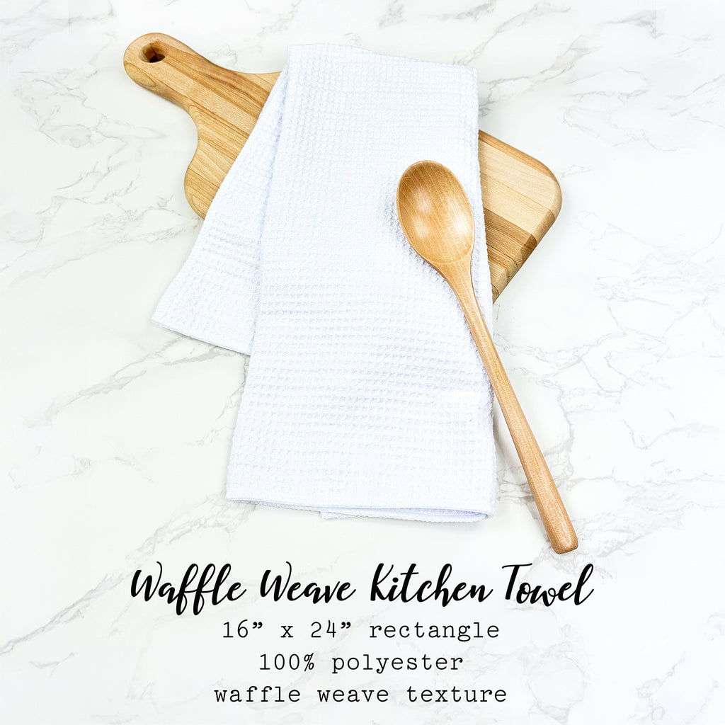 Simple Petal Pattern - Custom Waffle Weave Towel