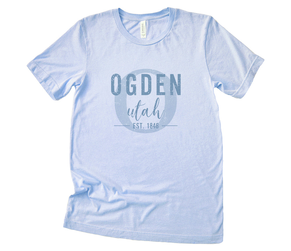 City and State w/ Initial - Custom T-Shirt