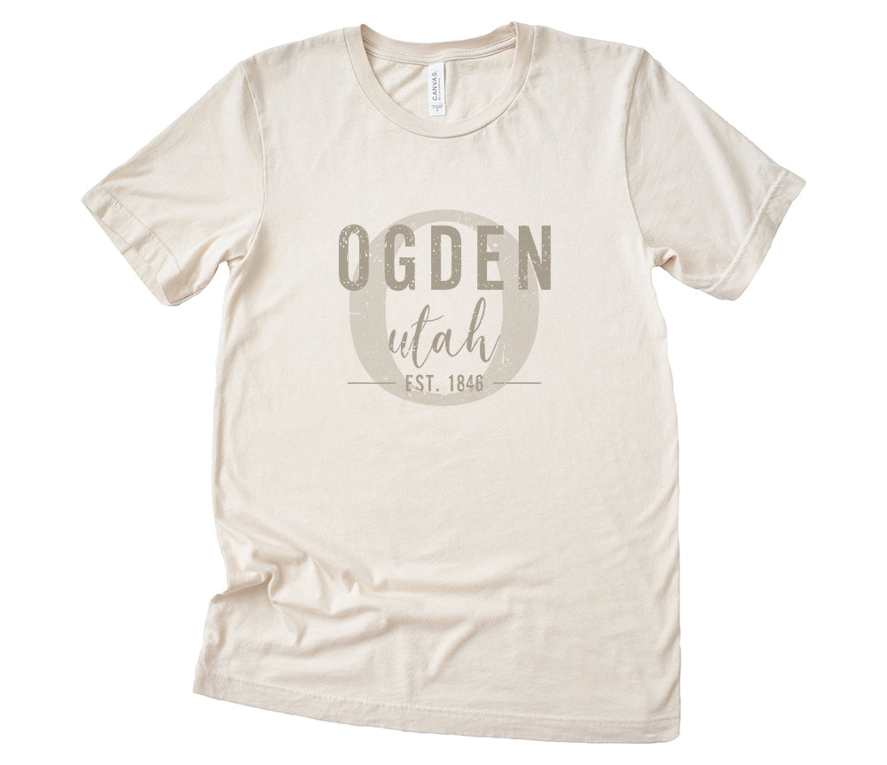 City and State w/ Initial - Custom T-Shirt