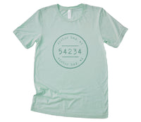 Postmark Stamp City/State/Zip - Custom Short Sleeve T-Shirt