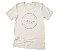 Postmark Stamp City/State/Zip - Custom T-Shirt