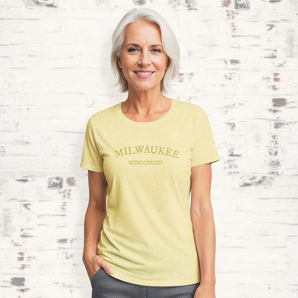 Arched City/State - Custom Women's T-Shirt