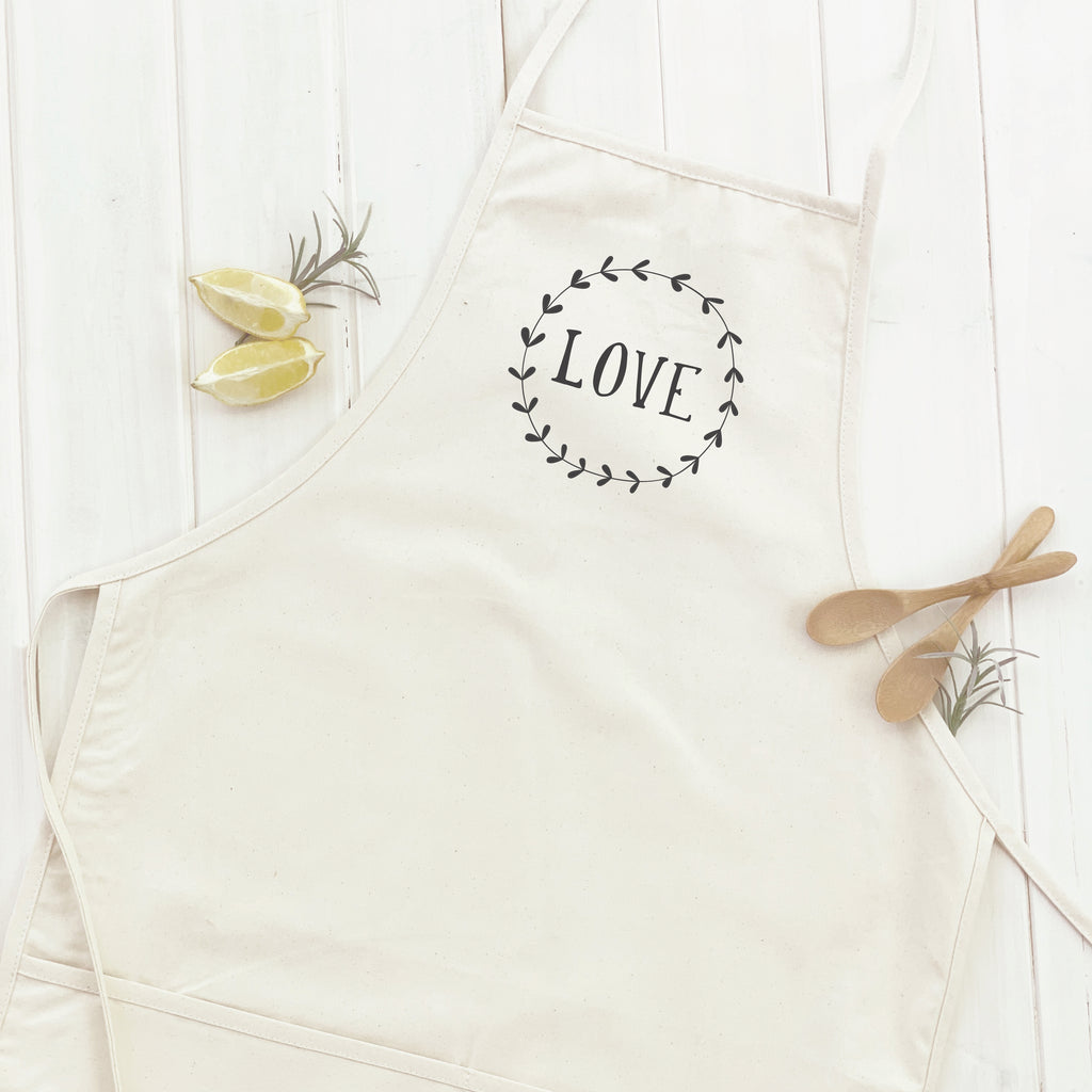 Love Simple Wreath - Women's Apron